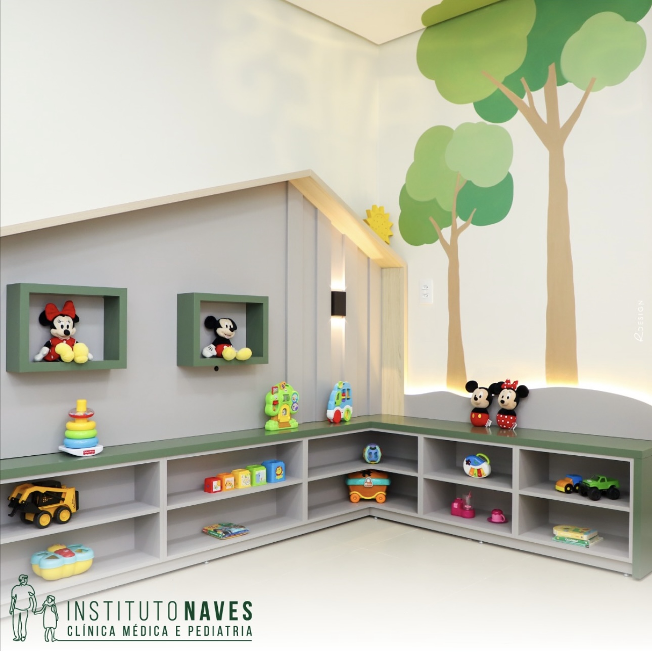 Sala de espera infantil do Instituto Naves